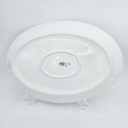 B &amp; G Musselmalet Ovalt Fad nr. 15. sortering 2  