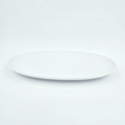 Hvid Riflet Oval asiet nr. 356. sortering 1 