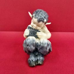 Royal Copenhagen Figur Faun Med Panfljte nr. 1736. sortering 1 