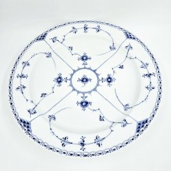 Musselmalet Halvblonde Fad Stort Rundt nr. 1-540. sortering 2