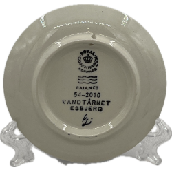 Royal Copenhagen Miniature Plate Vandtrnet Esbjerg 54-2010 