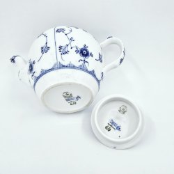 Musselmalet Halvblonde Tekande nr. 1-610. sortering 1  