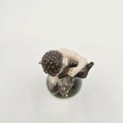 Royal Copenhagen Figur Faun Med Ugle nr. 2907. sortering 1 