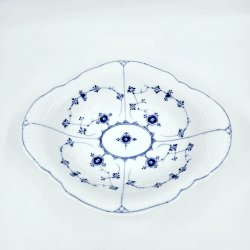 Musselmalet Riflet Salatfad nr. 1-2014. sortering 1 Meget Sj�ldent 