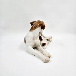 B &amp; G Figur Pointer Med Hvalpe nr. 2111. sortering 1