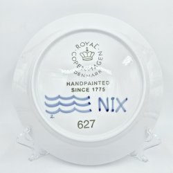 Sort Mega Riflet Middagstallerken nr. 627. sortering 1  