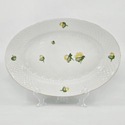 Erantis Ovalt Fad nr. 16 Med Guldkant 1 sortering 