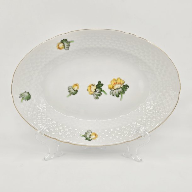 Erantis Ovalt Fad nr. 18 Med Guldkant 1 sortering  