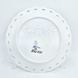 Bl Blomst Helblonde Middagstallerken nr. 10-1746. sortering 2 Sjlden  