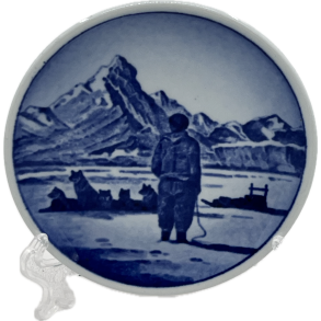 Royal Copenhagen Mini Platte Hundeslde Grnland 44-2010 