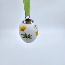 Royal Copenhagen Pskeg Gul Anemone 2008. Sortering 1 