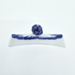  Bl Blomst Flettet Knivstol nr. 10-8242. sortering 1 Sjlden