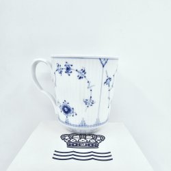 Musselmalet Riflet Krus nr. 103. sortering 1 