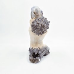 Royal Copenhagen Figur Faun Med Papegje nr. 752. sortering 3 