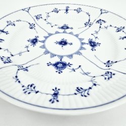 Musselmalet Riflet Frokosttallerken nr. 1-178. sortering 1 