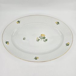 Erantis Ovalt Fad nr. 15 Med Guldkant 1 sortering  