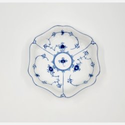 Musselmalet Riflet Asiet nr. 1-2195. sortering 3 