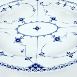 Musselmalet Halvblonde Ovalt Fad nr. 1-534. sortering 1  