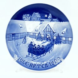 B &amp; G Juleplatte Jul I Pr�steg�rden �r 1969. Sortering 1