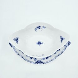 Musselmalet Halvblonde Riflet Sovseskl nr. 1-587. sortering 1 