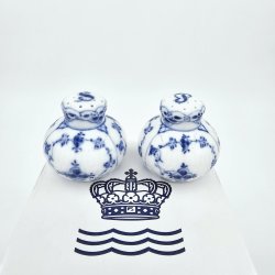 Musselmalet Riflet Halvblonde Salt &amp; Peber St nr. 711 / 712. sortering 1 