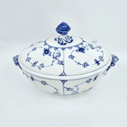 Musselmalet Riflet Terrin nr. 1-214. sortering 2 