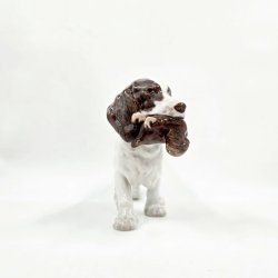 B &amp; G Figur Spaniel Med Fugl nr. 2061. sortering 2