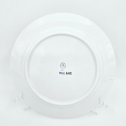 Royal Copenhagen Hvid Rflet Platin Frokosttallerken nr. 622. sortering 1 