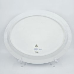 Musselmalet Halvblonde Ovalt Fad nr. 1-534. sortering 2  