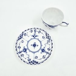 Musselmalet Halvblonde Espressokop nr. 1-528. sortering 1  