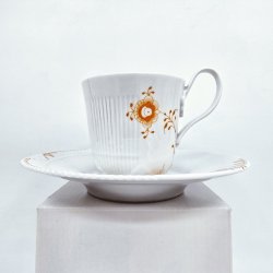 Royal Copenhagen Multifarvet Elements Tangerine Hjhankskop nr. 093. sortering 1 