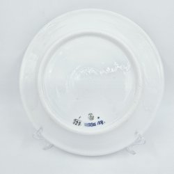 Musselmalet Riflet Middagstallerken nr. 1-328. sortering 1 Hotelporceln  