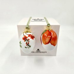 Royal Copenhagen P�ske�g Kv�deblomst &amp; Kv�de Blade 2020. Sortering 1