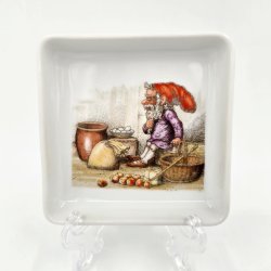 B &amp; G Firkantet Asiet Nisse Skal Lave bleskiver nr. 380. sortering 1 Sjlden 