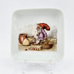 B &amp; G Firkantet Asiet Nisse Skal Lave bleskiver nr. 5453. sortering 1 Sjlden