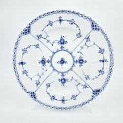 Musselmalet Halvblonde Middagstallerken nr. 1-571. sortering 1