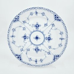 Musselmalet Halvblonde Stor Middagstallerken nr. 627. sortering 2 