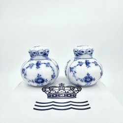 Musselmalet Riflet Halvblonde Salt &amp; Peber St nr. 711 / 712. sortering 1 