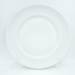 Hvid Elegance D�kketallerken nr. 248. sortering 2 