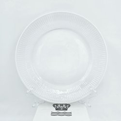 Royal Copenhagen Hvid Riflet Frokosttallerken nr. 622. sortering 1 