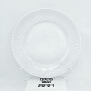 Royal Copenhagen Hvid Riflet Frokosttallerken nr. 622. sortering 1 