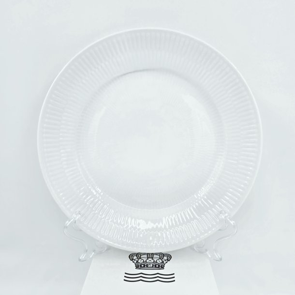 Royal Copenhagen Hvid Riflet Frokosttallerken nr. 622. sortering 1 