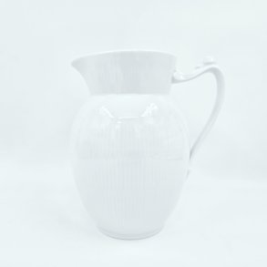 Hvid Riflet Kande nr. 444. sortering 2  