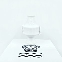 Hvid Vifte Kuvert Vase / Bordkortholder nr. 1212-11535. Sjlden