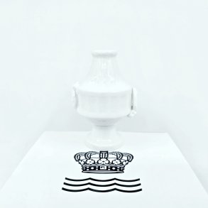 Hvid Vifte Kuvert Vase / Bordkortholder nr. 1212-11535. Sjlden