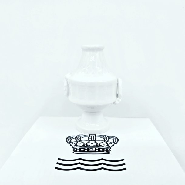 Hvid Vifte Kuvert Vase / Bordkortholder nr. 1212-11535. Sjlden