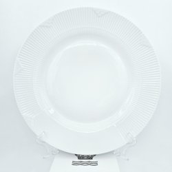 Royal Copenhagen Hvid Elements Middagstallerken nr. 627. sortering 1 