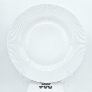 Royal Copenhagen Hvid Elements Middagstallerken nr. 627. sortering 1 