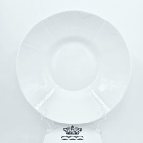 Royal Copenhagen Hvid Elements Dyb Tallerken nr. 604. sortering 1 