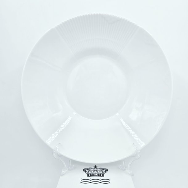 Royal Copenhagen Hvid Elements Dyb Tallerken nr. 604. sortering 1 